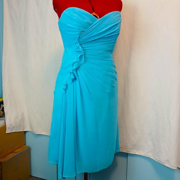 Strapless Gown with Corset Back - Picture 1 of 5